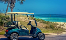Golf cart ride on Isle of Palms